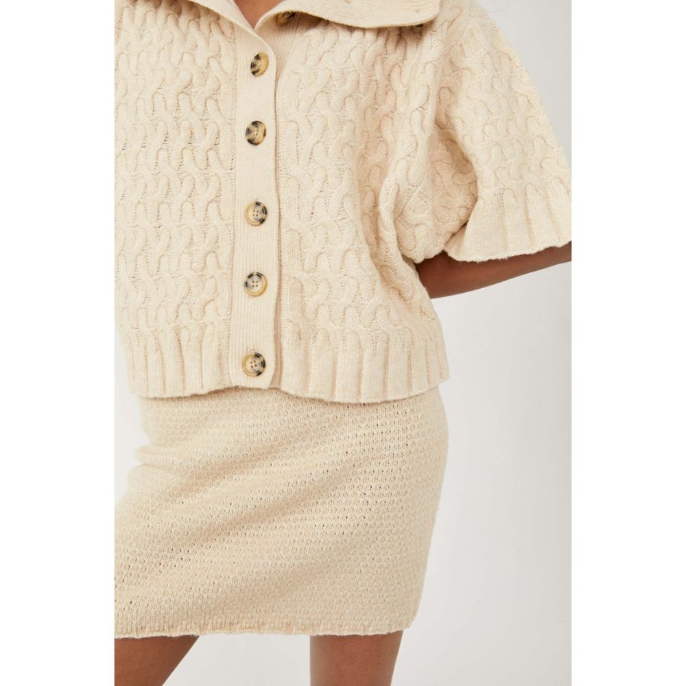 🎉LAST CHANCE🎉 NWT Free People Mae Sweater Set / Au Lait - Picture 4 of 9